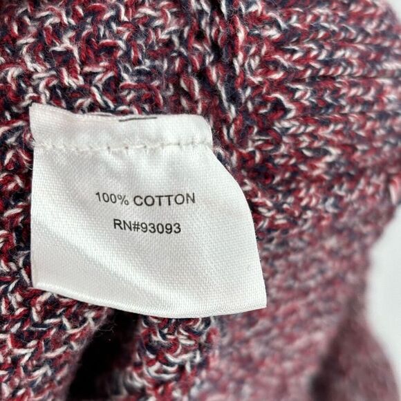 Tyler Boe Ruffle Sleeve Sweater Burgundy Large - Picture 7 of 7